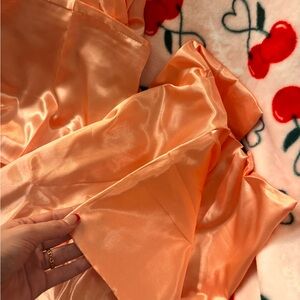 2 satin pink pillowcases